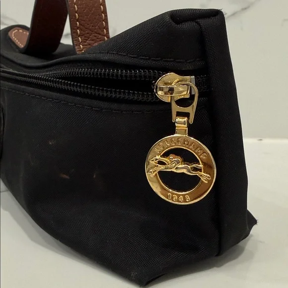 Longchamp Le Pliage Black Nylon Cosmetics Case - Picture 4 of 6